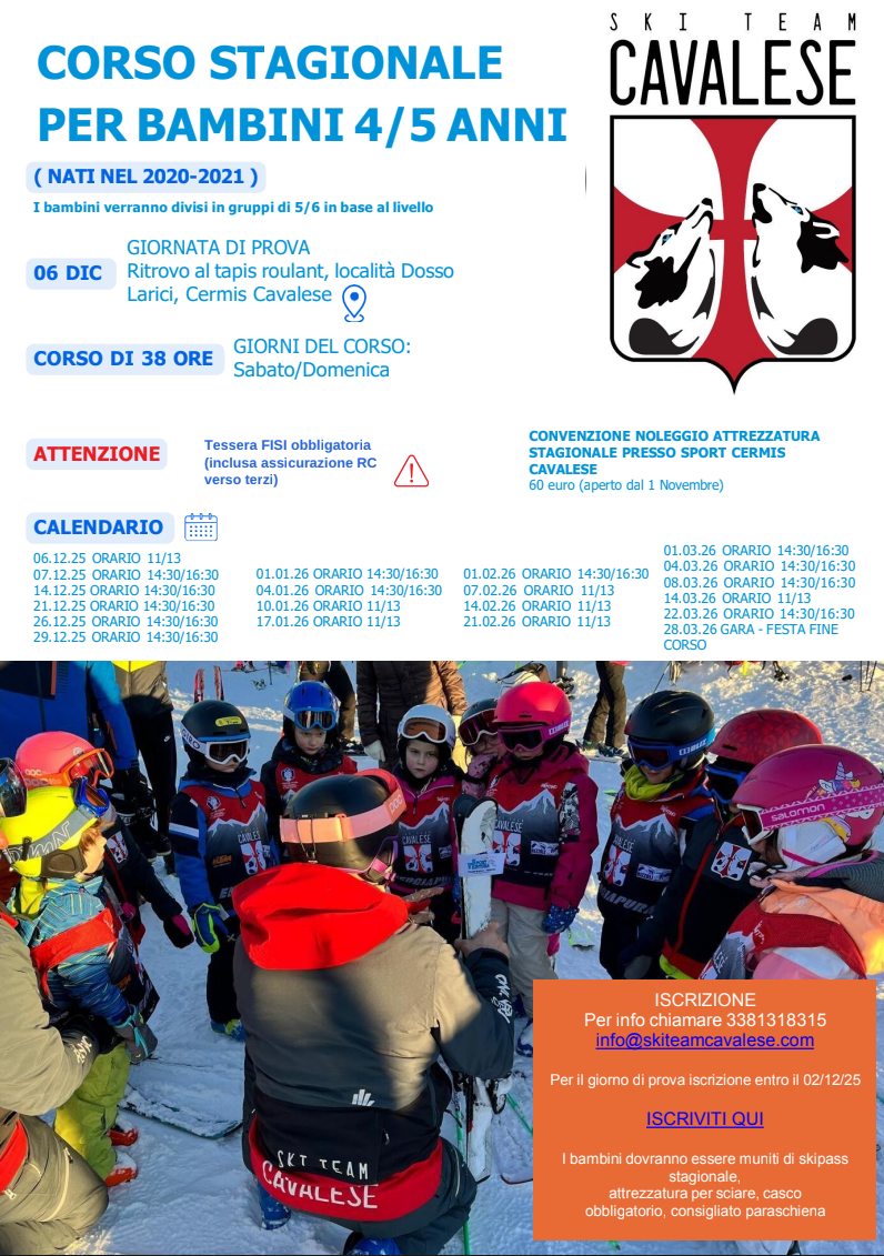 Corso 4/5 anni