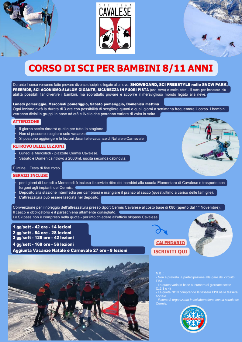 Corso 8/11 anni